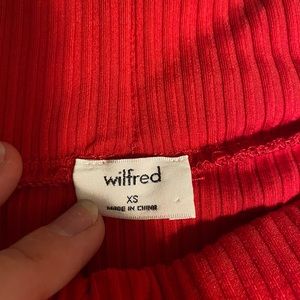 Wilfred Off The Shoulder XS Red Sweater